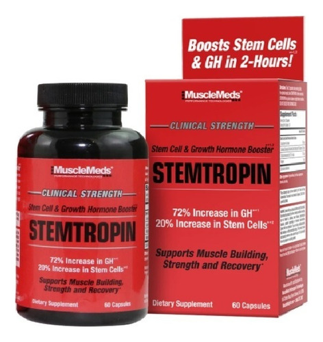 Musclemeds Stemtropin 60 Cápsulas Precursor Testosterona Sabor Sin Sabor