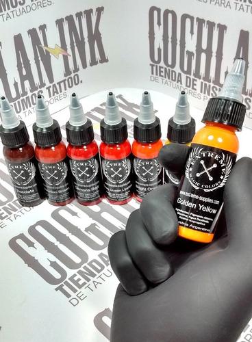 Imagen 2 de 7 de Tinta Tattoo Extreme Gama Color Nº4 X 1oz Tatuajes Tatuar