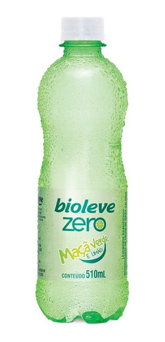 Kit C 5un Refrigerante Bioleve Zero Maçã Verde E Limão 510ml