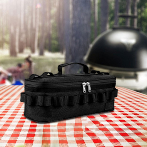 Camping Kitchenware De Mesa Bolsa De Almacenamiento Negro