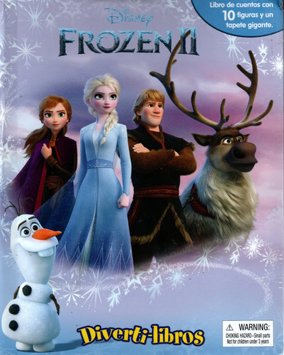 Frozen 2  Libro Infantil, 10 Figuras Y 1 Tapete