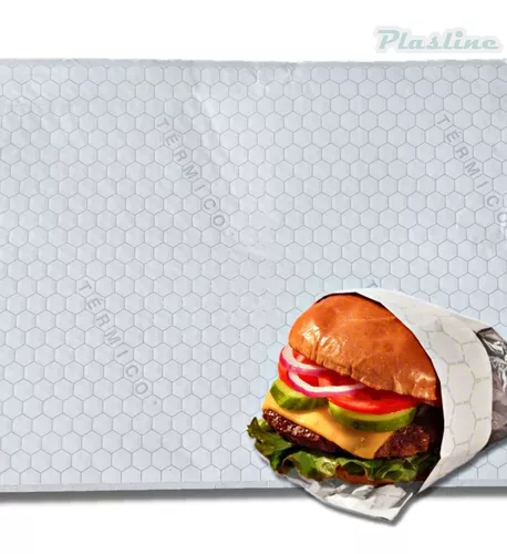 Papel Aluminio Termico 30x40 Cm Ideal Hamburguesas 1kg