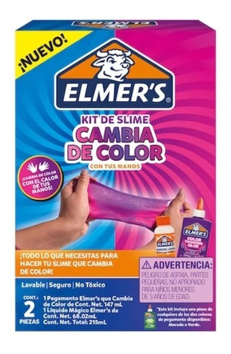 Kit Slime Cambia De Color, Marca Elmer's Gue.  