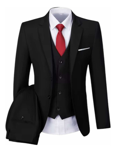 Traje Entallado De Mecanica + Chaleco Entallado. 3 Piezas