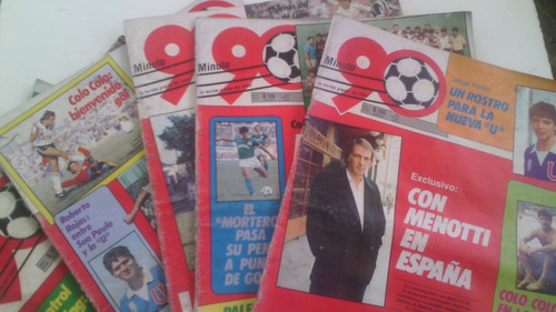 Revistas De Futbol -minuto 90( 4)-año I N° 30-31-34-35-36-37