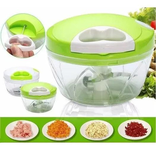 Avanci Brasil Processador de alimentos manual 3 lâminas 500 ml Azul