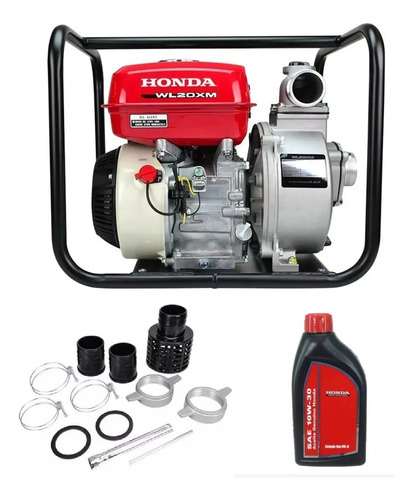 Motobomba Wl20xm Honda 5 Hp 2 Pulgadas C/sensor De Aceite