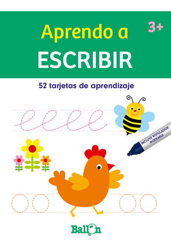 Aprendo A Escribir-tarjetas Borrables, De Aa. Vv.. Editorial Ballon, Tapa Dura En Español