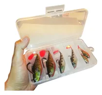 Comprar Caja De Señuelos De Goma Con Anzuelo X 6 Unidades 