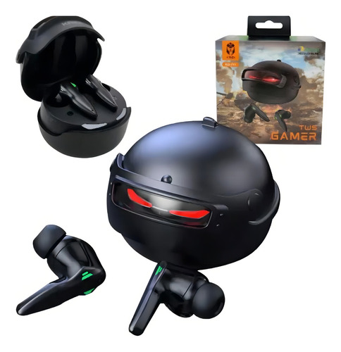 Fone De Ouvido Gamer Bluetooth Kaidi Tws Kd-777 Cor Preto