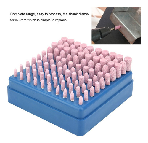 100pcs Cabeza De Molienda Rosa Alúmina Fundida Pa Piedra Abr