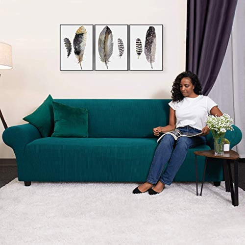 Funda Para Sofa Slipcover 1-piece Protector De Muebles De Cu