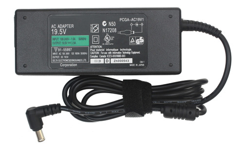 Cargador Sony Vaio Vgn-fs 19.5v/3.9a 76w Punta 6.4x4.4 Pin C