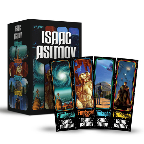 Box Fundação: declínio e ascensão, de Asimov, Isaac. Série Série Fundação Editora Aleph Ltda, capa mole em português, 2021