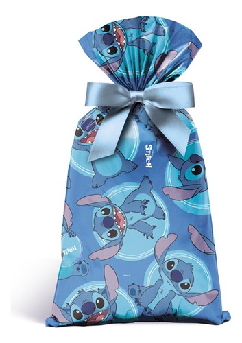 40 Unidades - Saco Para Presente - Stitch Da Disney