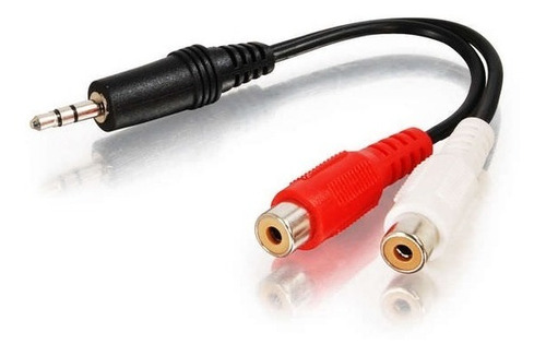 Cable Adaptador 3.5 Stereo A 2 Jack Hembras Rca Audio 