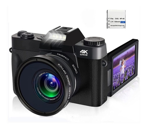 Câmera Digital 48mp 4k Para Youtubers Iniciante 30fps 16x