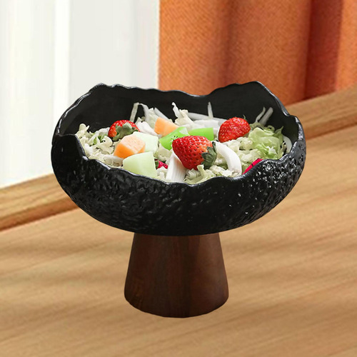 Plato De Postre De Cerámica Servicio De Tazón Modern Negro
