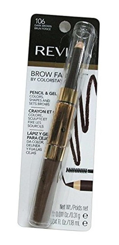 Revlon Brow Fantasy Pencil & Gel, Dark Brown [106], 1 Ea, Pa