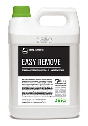 Desengrasante Sin Frotar Easy Remove De Seiq X 5 Litros