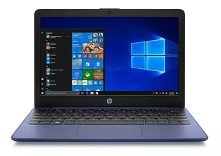 Laptop HP Stream 11-AK0010NR royal blue 11.6", Intel Celeron N4020 4GB de RAM 32GB SSD, Intel UHD Graphics 600 1366x768px Windows 10 Home