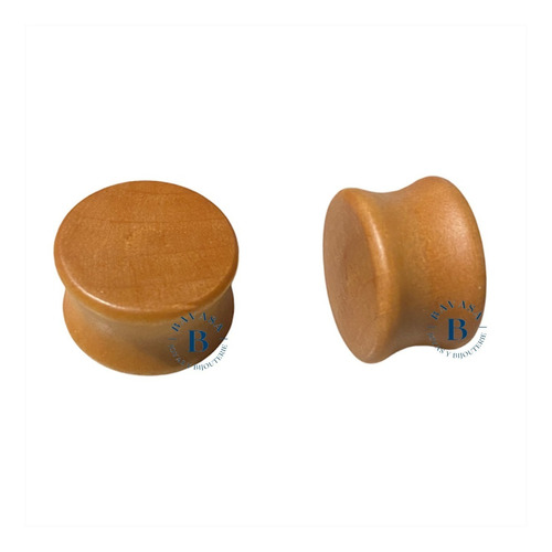2 Expansores Tapón Madera Natural 24mm A 30mm Piercing Aro