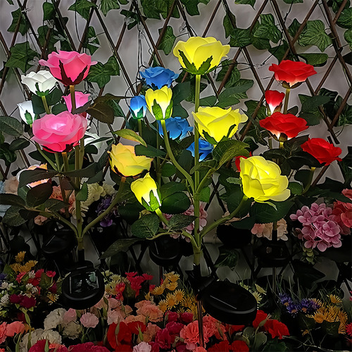 Luces Solares De Flores Al Aire Libre Para Decoración De Jar