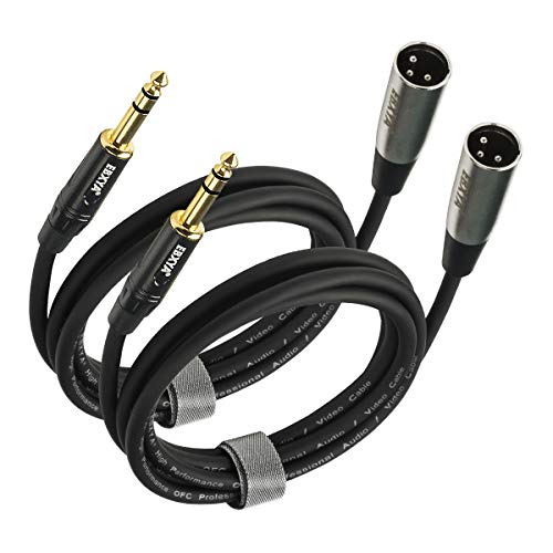 Ebxya 1/4  Trs A Xlr Cable De Micrófono Balanceado Macho De 