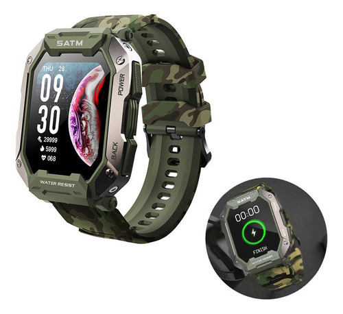 Reloj Medidas Glucosa Smartwatch 2023 Military Rock. .