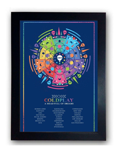 Quadro Decorativo Coldplay 