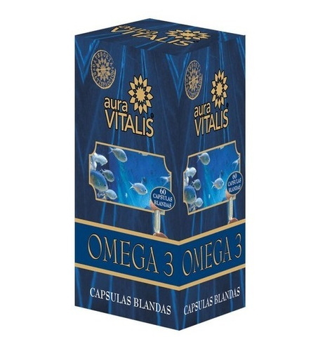 Omega 3 Cápsulas 1000 Mg X 60 Auravitalis