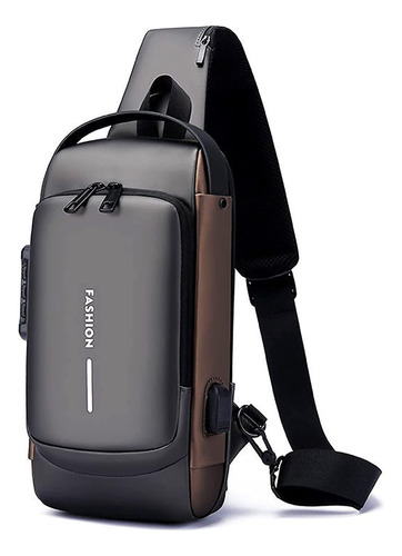 Mochila Bandolera Usb Antirrobo Sling Bag