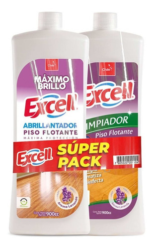 Super Pack Excell Limpiador Y Abrillantador Piso Flotante