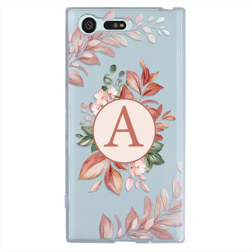 Funda Sony Xperia Flores Antigolpes  Con Tu Inicial