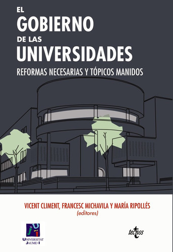 El Gobierno De Las Universidades, De Climent, Vicent. Editorial Tecnos, Tapa Blanda En Español