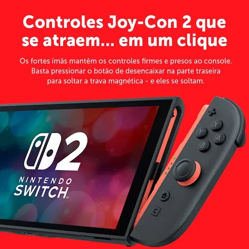 Nintendo Switch 2 NSHW07774201FGR (Novo com caixa aberta
