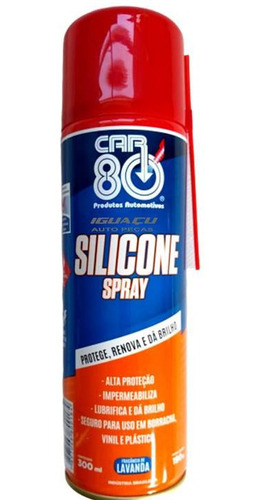 Silicone Spray Lubrificante 300ml Car80 Premium