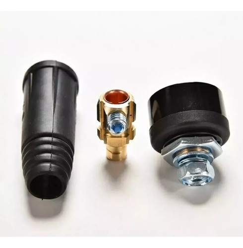 Conector Inversora De Solda 13mm Kit 2 Machos 2 Fêmeas