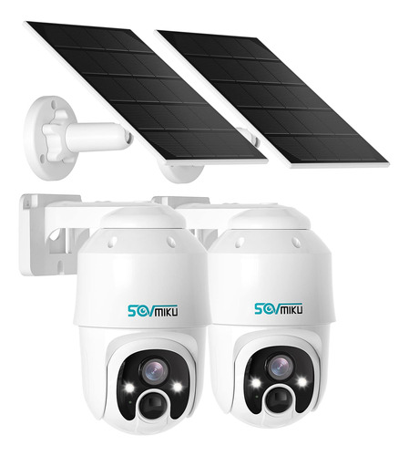 Sovmiku Cq1a - Camara De Seguridad Solar Inalambrica De 4 Mp