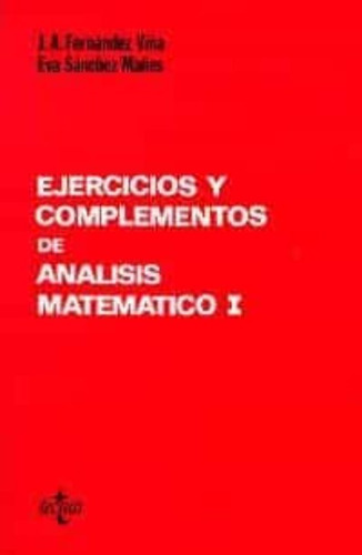 Libro Ejercicios Y Complementos De Analisis Matematico 1 3ª