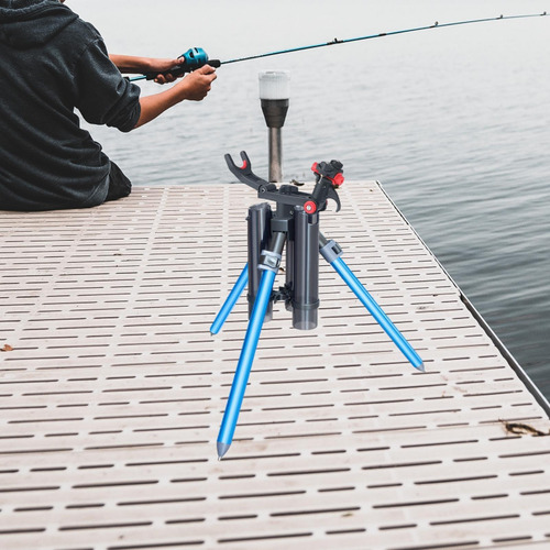 Varada De Pesca Soporte De Trípode Regalo De Azul Largo