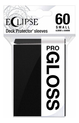 Micas Ultra Pro Eclipse Negra Para Cartas De Yugioh Con 60 Matte