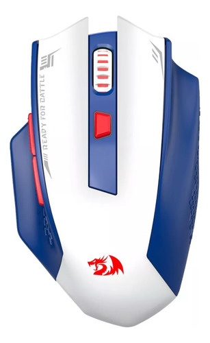 Ratón inalámbrico Redragon Woki M994WBR para jugadores, color azul-plata