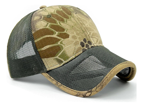 Gorra De Béisbol De Malla De Camuflaje Para Hombre, Bandera