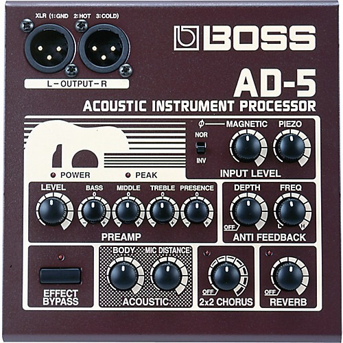 Preamp Con Efectos Boss Ad-5 Para Guitarra Acustica