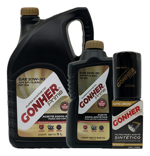 Kit Cambio Aceite Sintético Gonher Ford F-150 4.2l Del 1997 