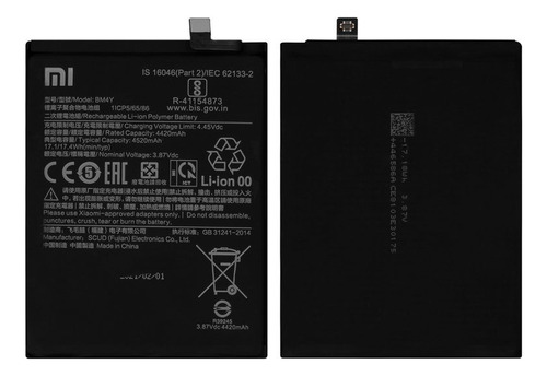 Bateria Xiaomi Poco F3, Redmi K40 Pro, Mi11, Bm4y 4520mah
