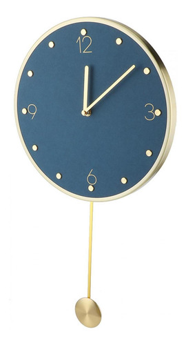Reloj De Pared Decorativo Moderno Y Simple Con Péndulo
