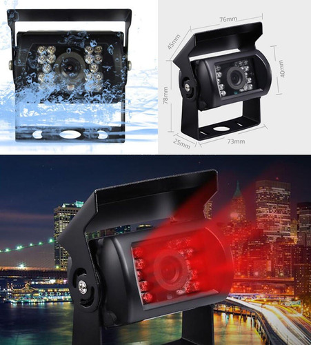 Camara De Respaldo Hd 1080p, 7 Monitores, 4 X 4 Pines, Ahd,