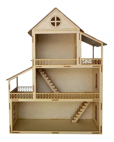 Casa Da Barbie Barata Mdf 60 Cm Altura